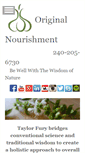 Mobile Screenshot of originalnourishment.com